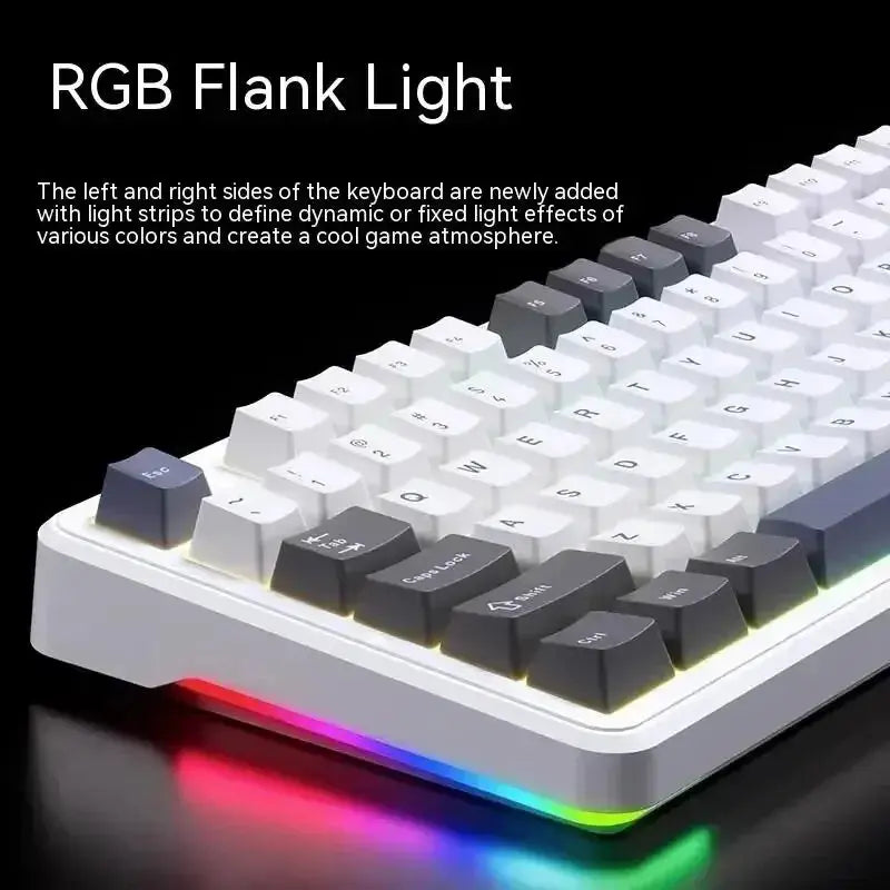 AULA F87 Pro Mechanical Keyboard 2.4g/Usb/Bluetooth Tri Mode Wireless 87 Key Rgb Pbt Gasket 5 Layer Silencing Full Key No Impact - Magic Remotes