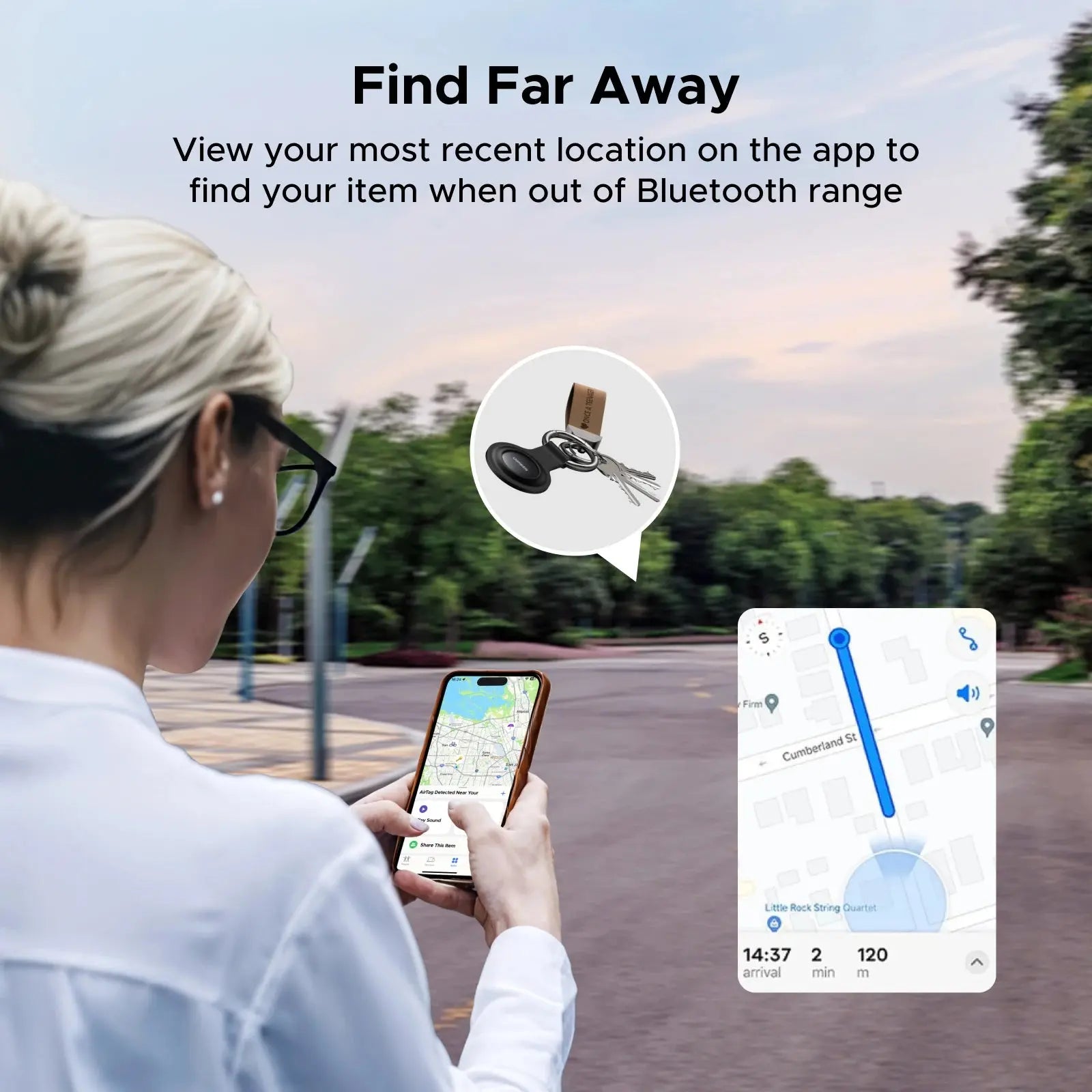 UGREEN Finder Security SmartTrack Link Smart Tag With Apple Find My Key Bluetooth GPS Tracker For Earbud Luggage MFi Finder IOS - Magic Remotes