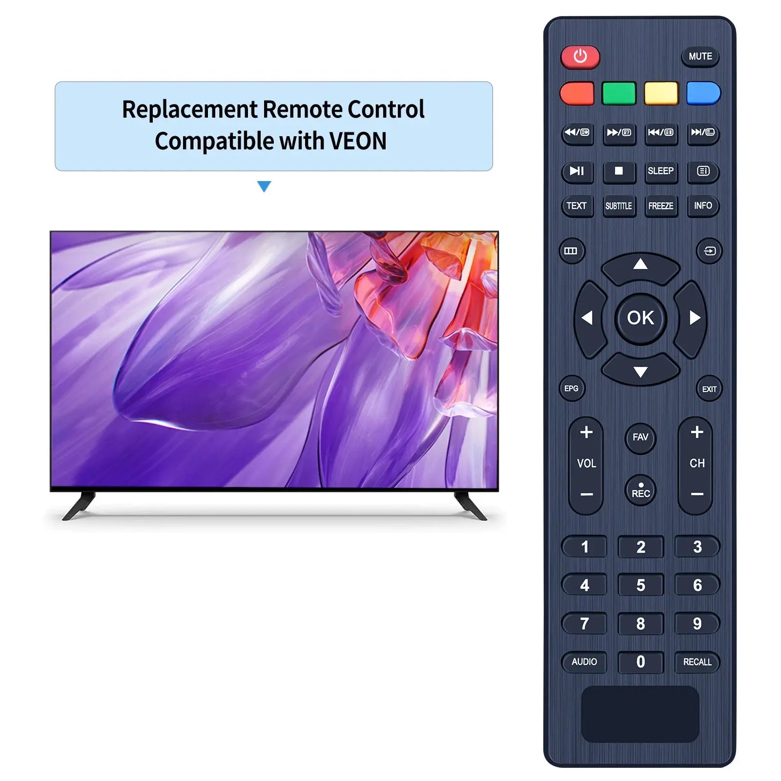 New Remote Control For VEON AWA 0800 883 301 MSDV296805, MSDV2968-05 - Magic Remotes