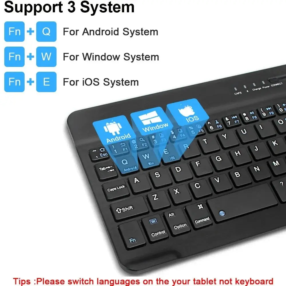 Bluetooth Keyboard for iPad 10th Generation iPad Pro 13 12 11 10 9 8 7 Inch iPad Air 13 11th iPad Mini Samsung Xiaomi Tablets - Magic Remotes