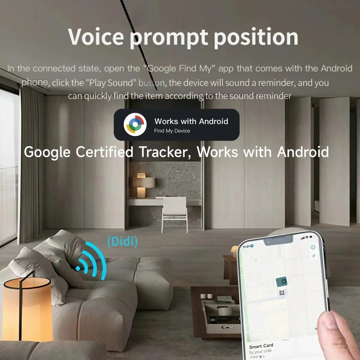 Android tracker card global positioner card locator ultra thin wallet tracker works with google find my device google's find hub - Magic Remotes