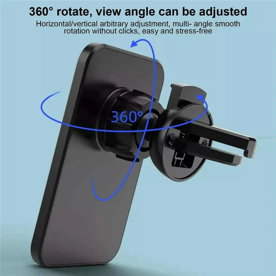 Wireless Magnetic Car Phone Holder Charger for iPhone 14 13 Pro Max 12 Phone Accessories 30W Fast Charging Induction Adapter - Magic Remotes