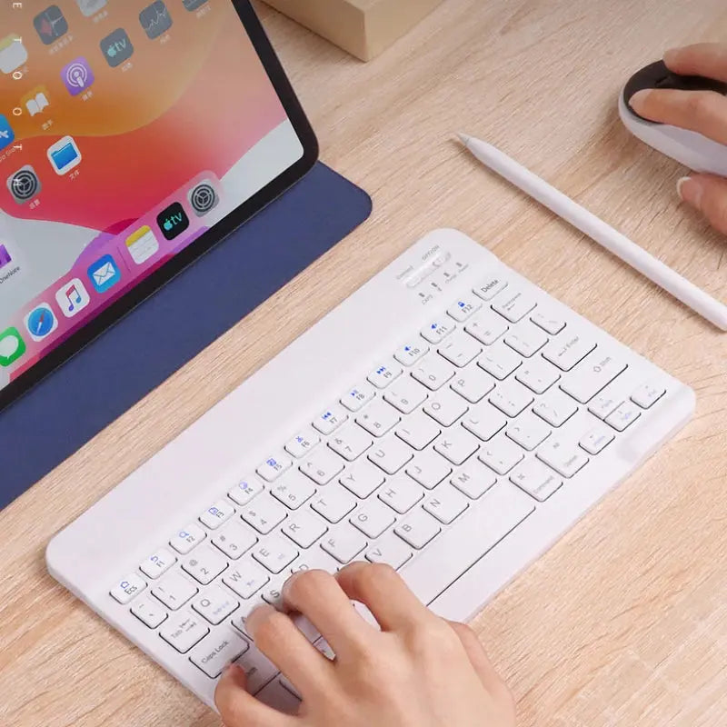 10 inch Magnetic Tablet Keyboard for iPad 2024 10.9 11 10.2 Bluetooth Rechargeable Keyboards for Xiaomi 6 Huawei Matepad 11.5 - Magic Remotes