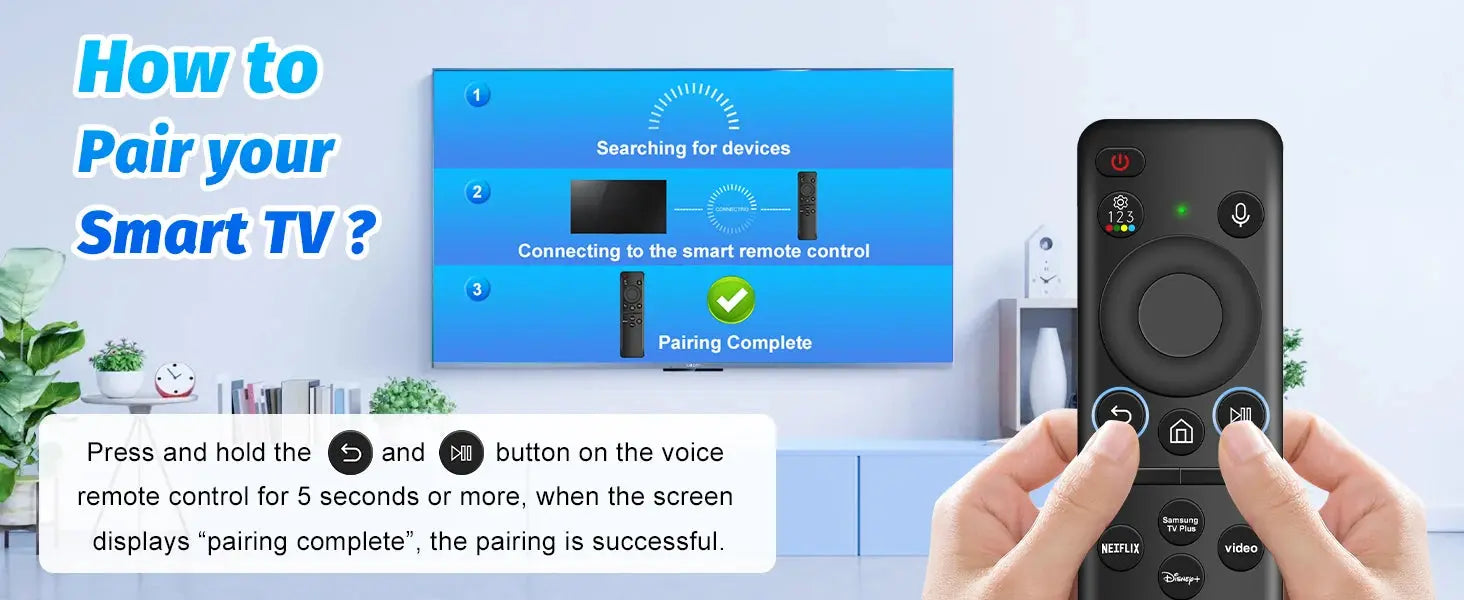 Voice Remote Control for Samsung Smart TV NEO QLED Replacement Remote Control for Samsung TV Rechargable Solar Remote Control Magic Remotes
