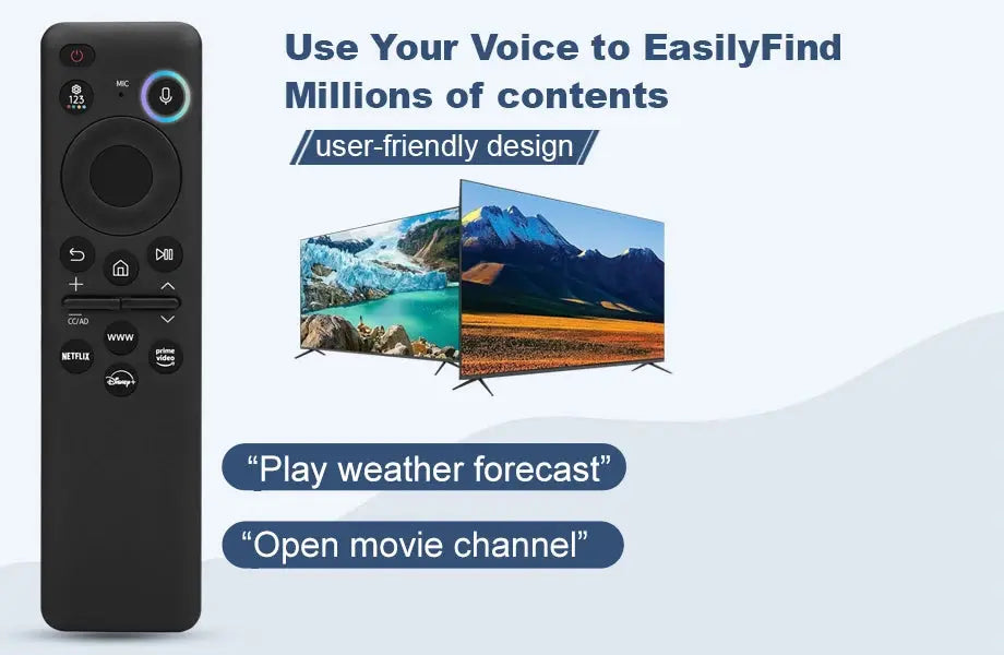Samsung TV Remote Replacement BN59-01432A – Solar Smart Voice Remote, Bluetooth & IR - Magic Remotes