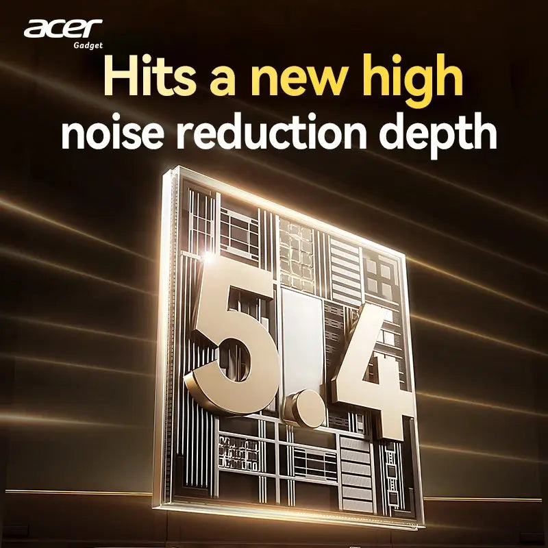 Acer Ohr548 Wireless Bluetooth Headphones with In-Ear Design, Anc Call Noise Reduction, Charging Case, Stereo Sound Effect, Low Latency for Gaming, Comfortable Fit for Sports, Running, and Fitness Magic Remotes