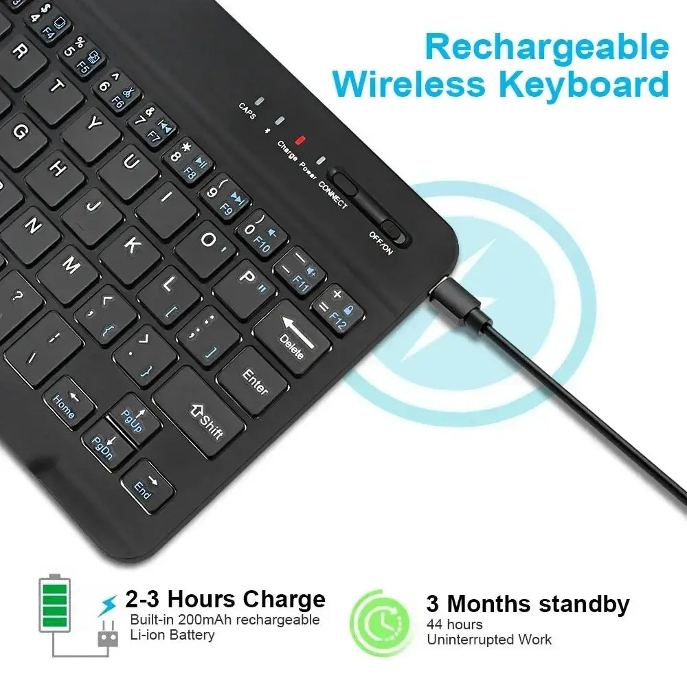 Bluetooth Keyboard for iPad 10th Generation iPad Pro 13 12 11 10 9 8 7 Inch iPad Air 13 11th iPad Mini Samsung Xiaomi Tablets - Magic Remotes