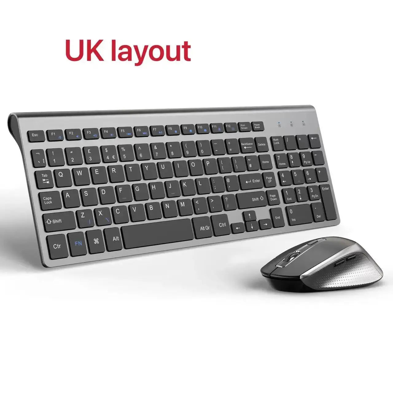 English Russian French Spanish Italy UK German Wireless Keyboard and  Mouse Combo 2.4G USB Silent Keyboard Set for Laptop PC Magic Remotes