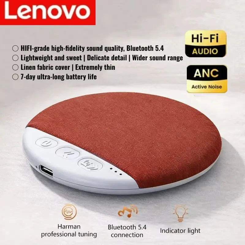 Lenovo New Sleeping Bluetooth Speaker Mini Nature Sound White Noise Soundbar Wireless MP3 Music Player Ultra Thin Timed SpeakerS Magic Remotes