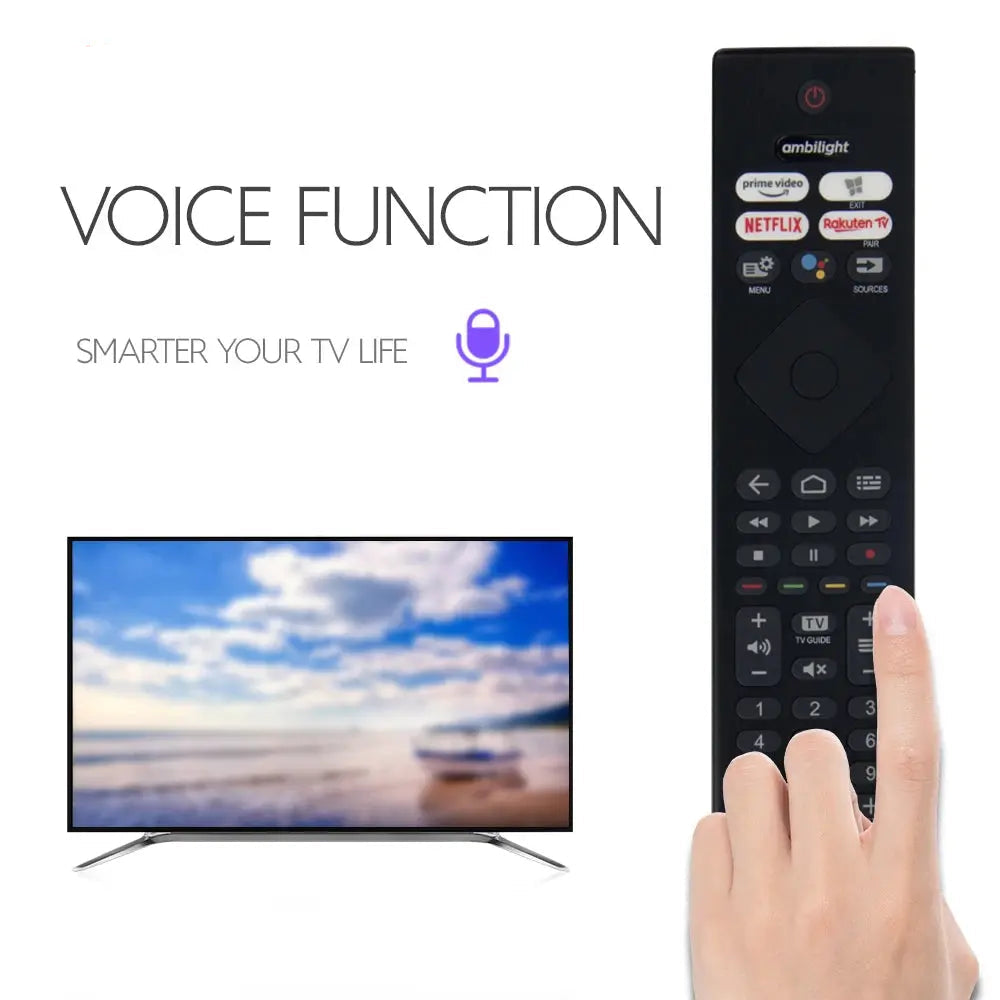 Ambilight Voice TV Remote Control for Philips 50PUS8506/12 Android TV, Compatible with 8506 PUS85 Series 43PUS8506 58PUS8506 - Magic Remotes