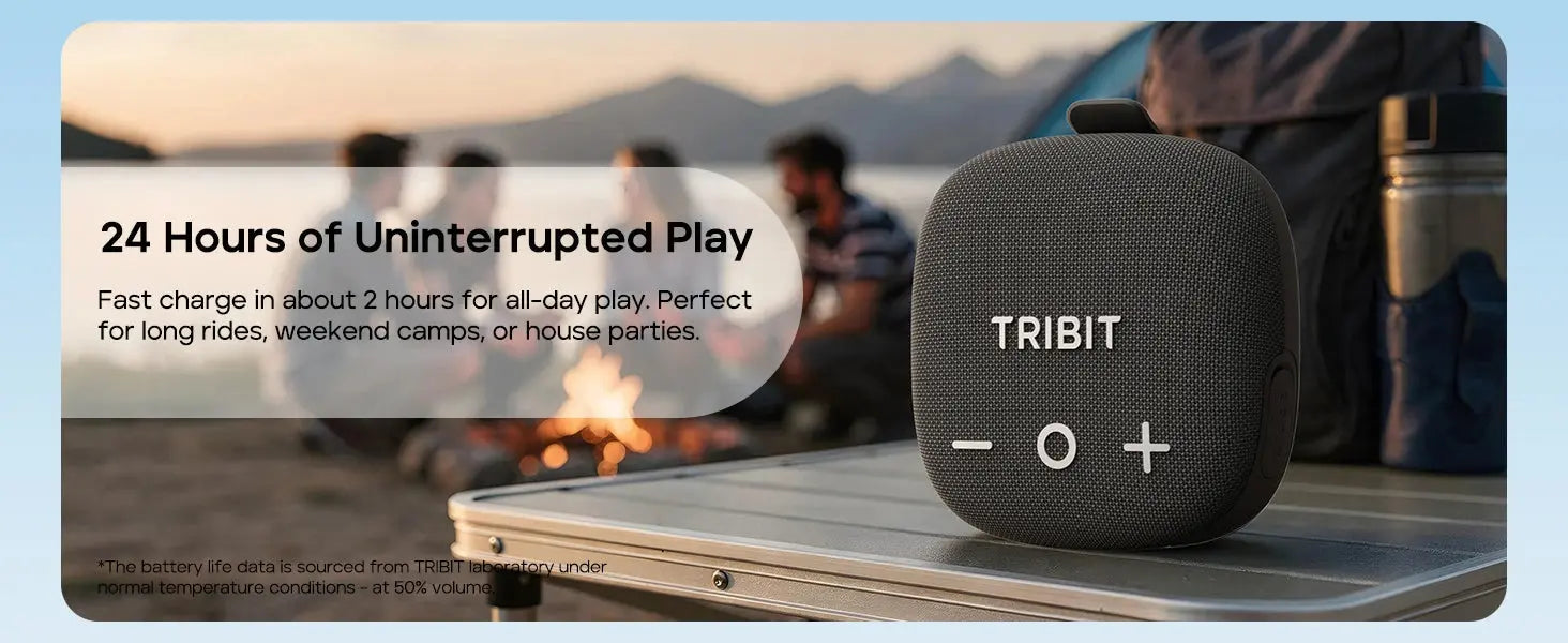 TRIBIT StormBox Micro 3 Portable Bluetooth Speaker,13W Bike Speaker with IP68 Waterproof,24H Playtime For Outdoor Camping,Hiking Magic Remotes