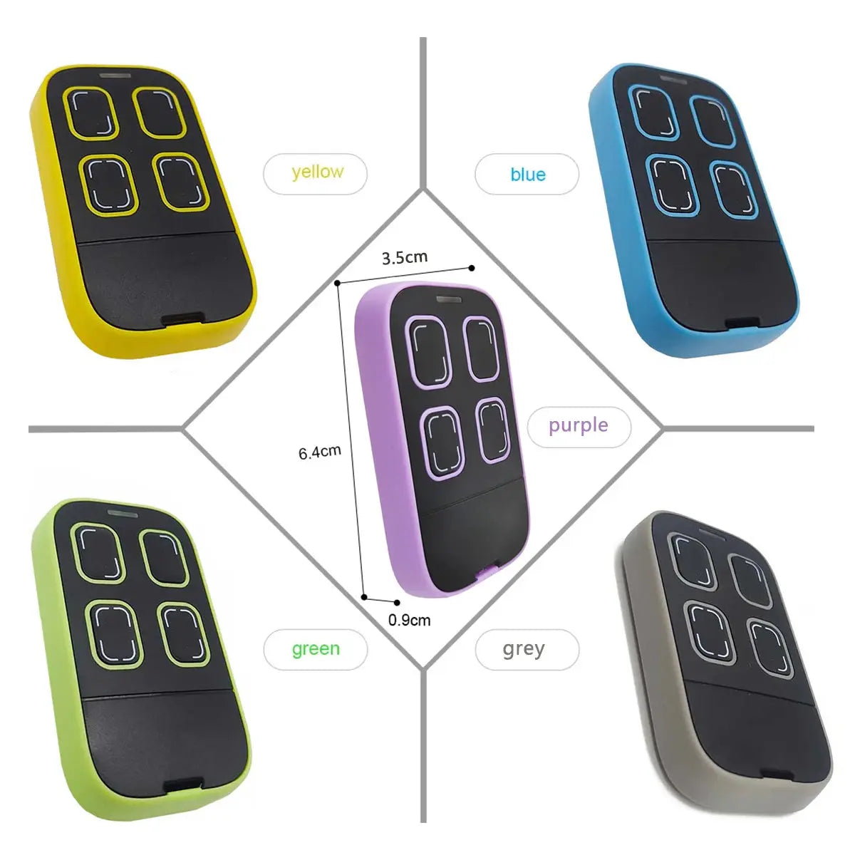 Universal Multi-frequency Garage Door Remote Controle 280-868MHz 433MHz 315MHz 390MHz Compatible with Gates Duplicators Copiers Magic Remotes