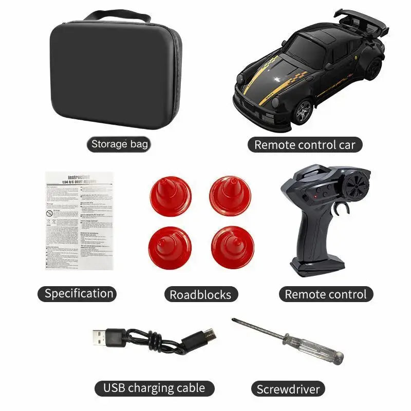 2025 New Kf20 1:64 Drift Rc Car Four-wheel remote-controlled racing car Full proportions Desk Competition Toy Boys Ideal gifts. Magic Remotes