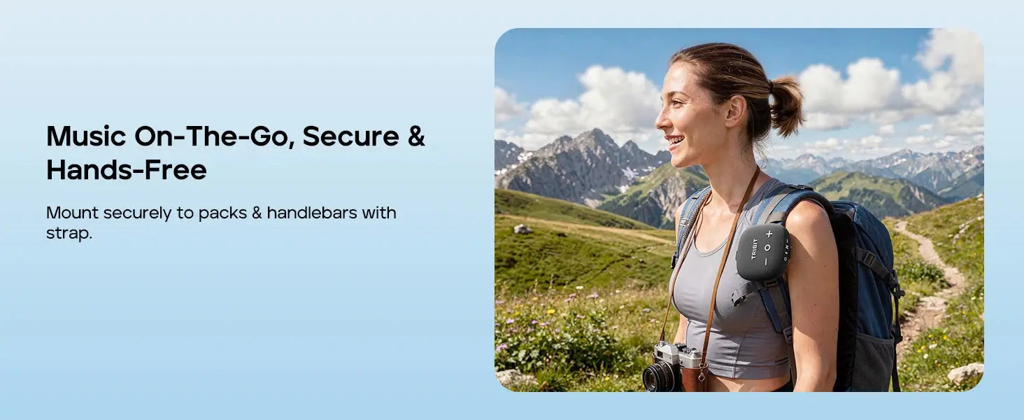 TRIBIT StormBox Micro 3 Portable Bluetooth Speaker,13W Bike Speaker with IP68 Waterproof,24H Playtime For Outdoor Camping,Hiking Magic Remotes