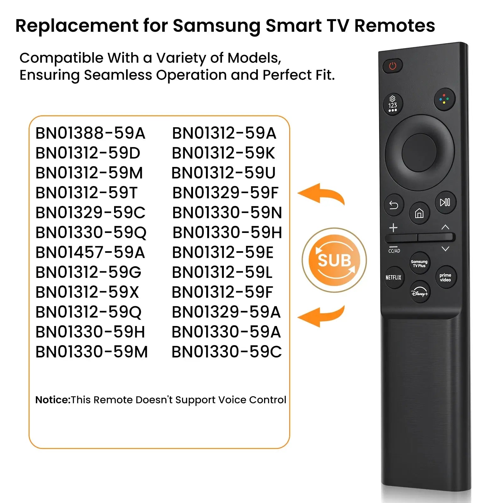 Replacement for Samsung TV Remote Control ,Universal for 2019-2026 Samsung Smart TVs(Frame/QLED/Crystal UHD/Neo QLED/OLED) Magic Remotes