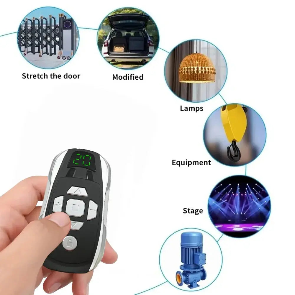20-Channel Rechargeable Key Duplicator for Universal Garage Door Remote Control Gate Controller Clone Multi-frequency 300-915Mhz Magic Remotes
