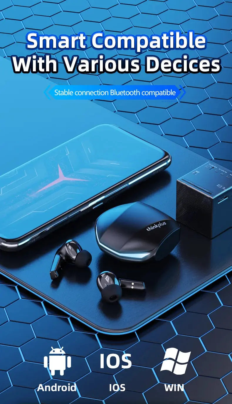 Choice Lenovo GM2 Pro Bluetooth 5.4 Earphones Sports Headset Wireless In-Ear Gaming Low Latency Dual Mode Music Headphones New Magic Remotes