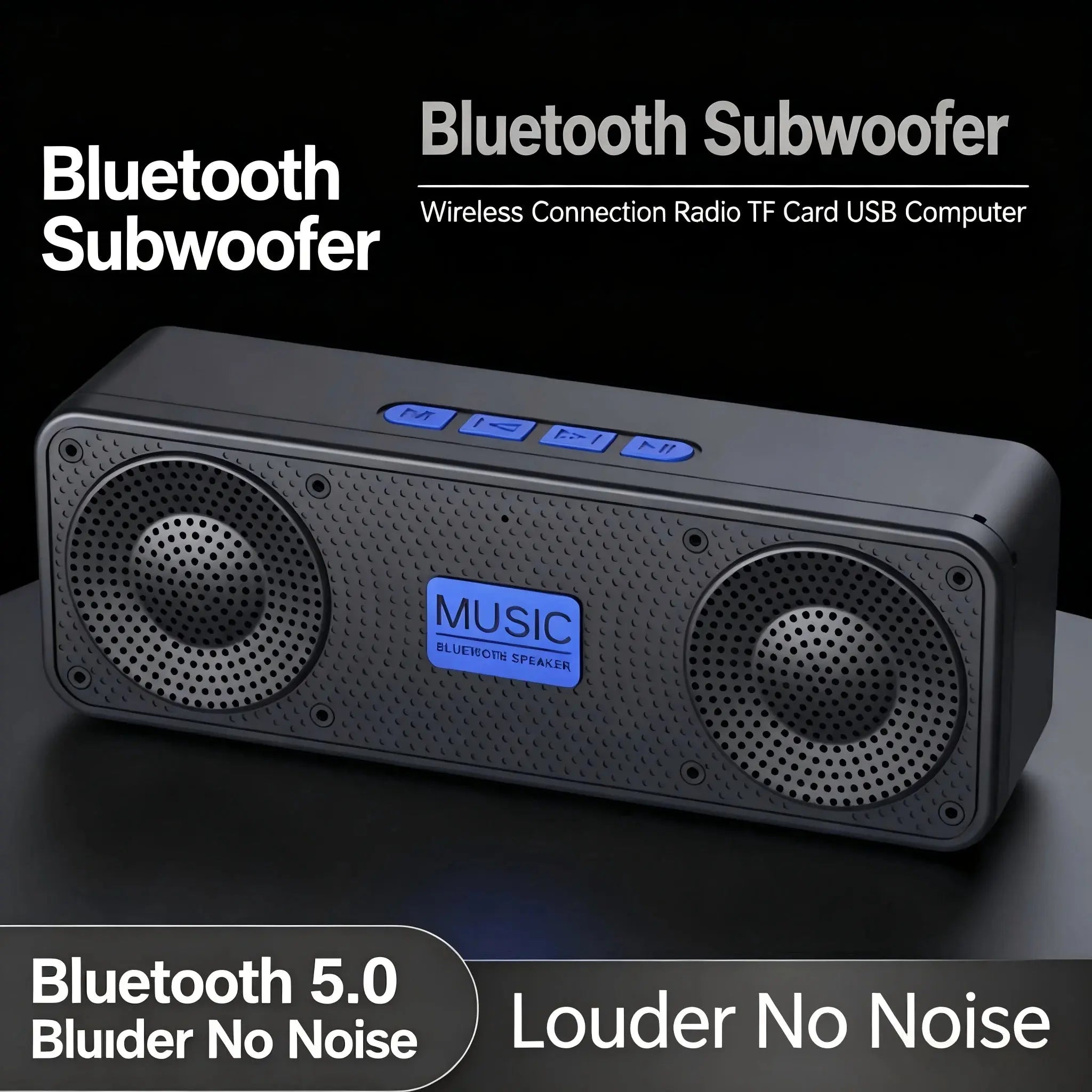 S18 Wireless Bluetooth Speaker Portable Subwoofer Stereo Sound FM Radio Outdoor Loudspeaker for Phone PC Magic Remotes