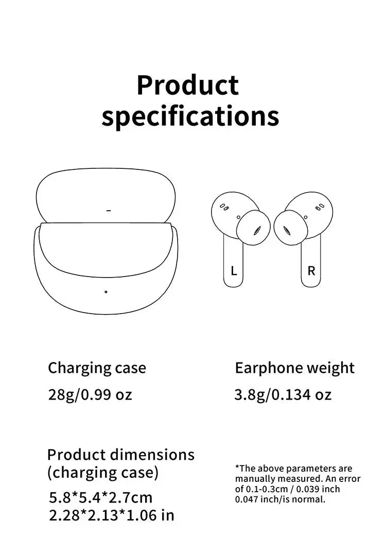 Acer Ohr546 Bluetooth Headphones 2025 New Model Wireless Earphones In-Ear Design Comfortable to Wear for Sports, Running, and Calls, Noise Reduction, Compatible with Mobile Phones, Tablets, and Laptop Devices Magic Remotes