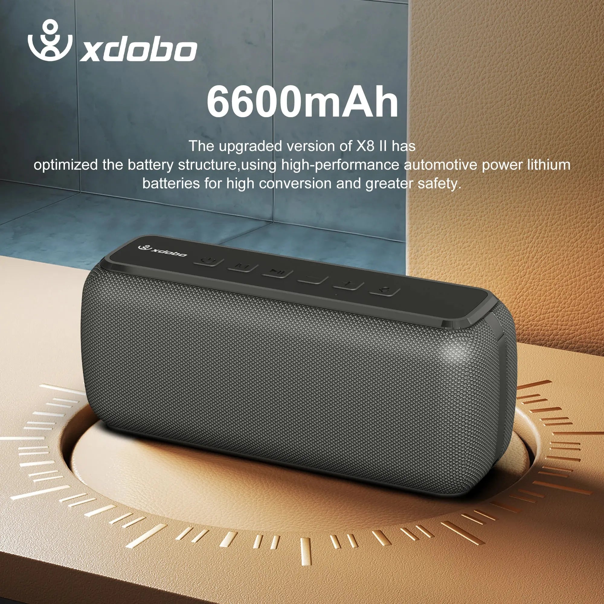 XDOBO X8 60W Portable Outdoor Speakers Bluetooth Wireless Bass Subwoofer Waterproof 6600mAh TWS Function Support TF/AUX Magic Remotes