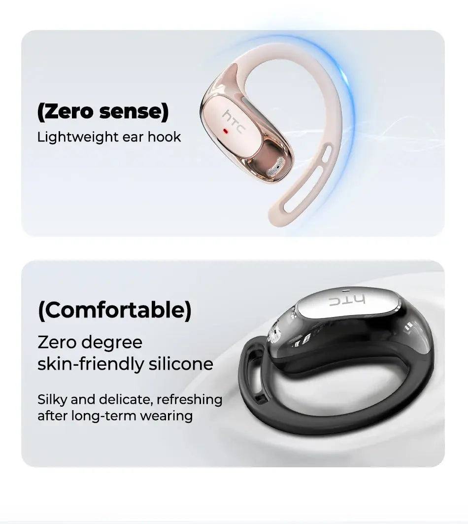 Bluetooth Auricles HTC NE35 2026 AI Real-Time Language Translator Earbuds 134 Languages BT6.0 IPX5 90H Battery Wireless Headset Magic Remotes