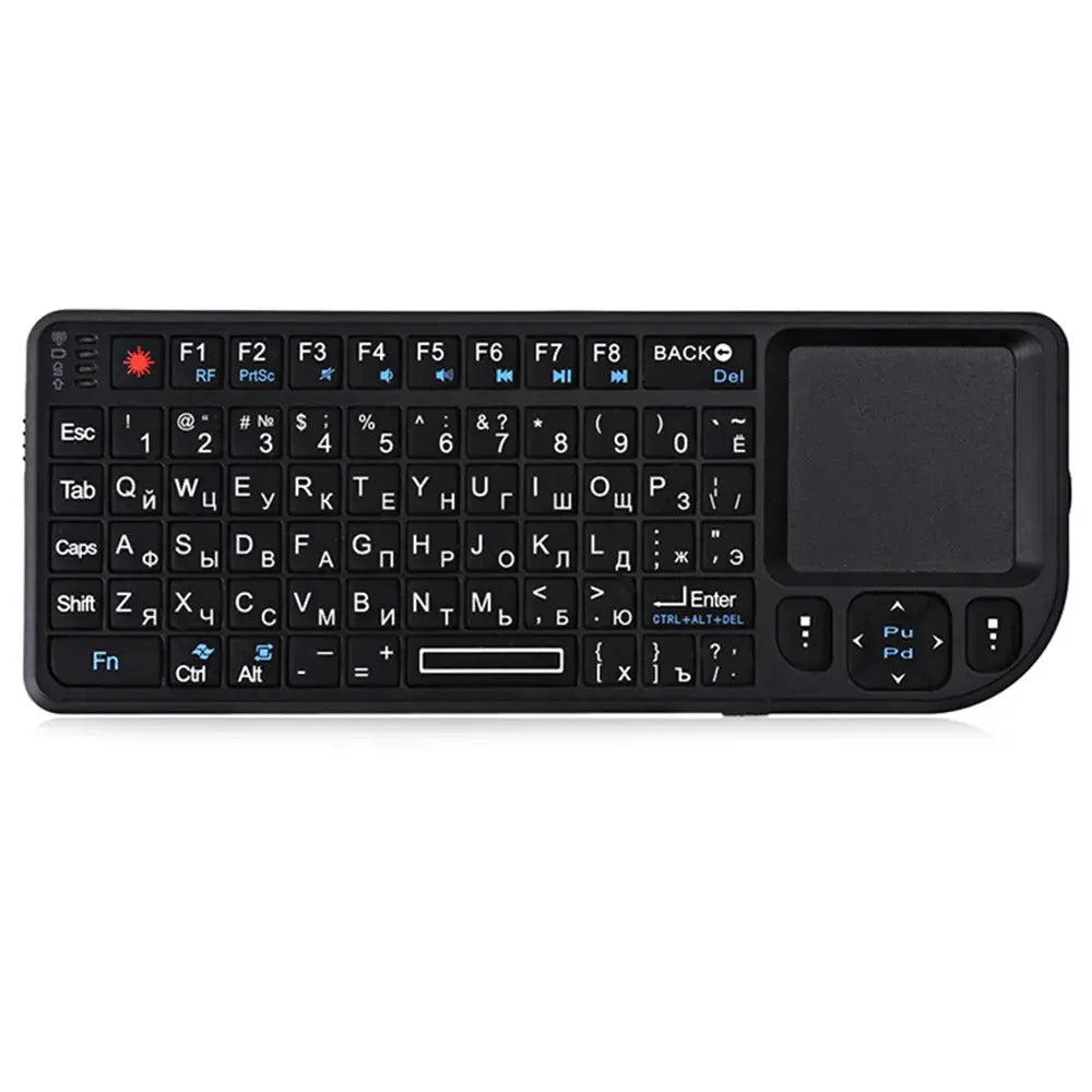 MRSVI A8 Mini Wireless Keyboard 2.4G 7-Color Backlight Touchpad Mouse Flashligt-Portable Applicable- Perfect For PC,Smart TV Box - Magic Remotes