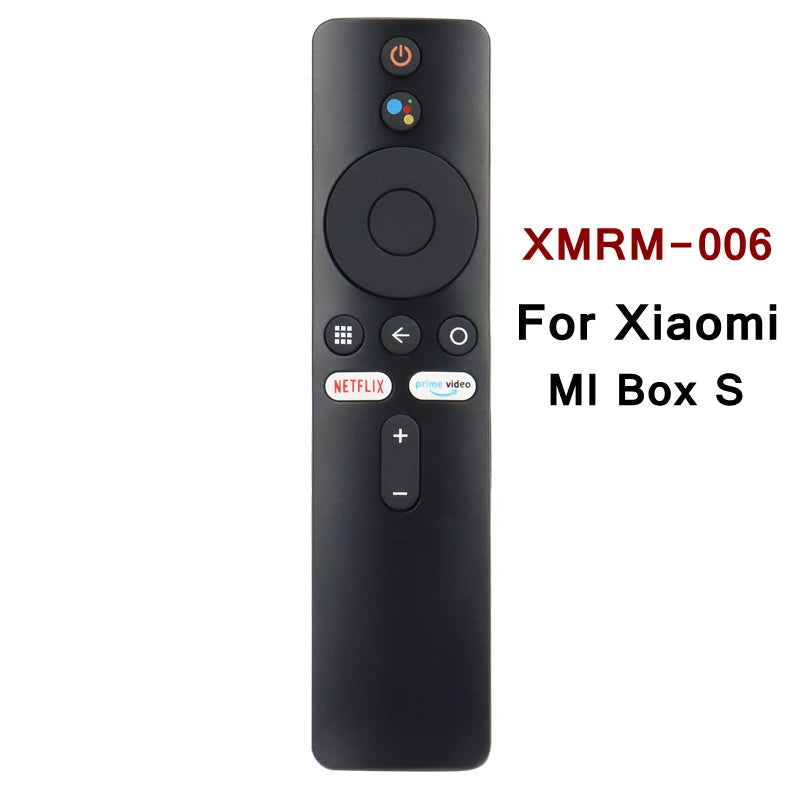 Replacement Bluetooth Voice Remote Control for Xiaomi Mi Box S, Mi TV Stick (MDZ-22-AB, MDZ-24-AA), and Smart TV Box - Compatible with Google Assistant