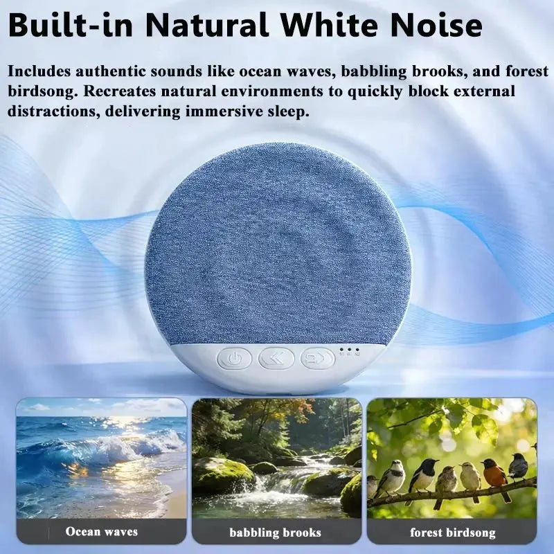 Lenovo New Sleeping Bluetooth Speaker Mini Nature Sound White Noise Soundbar Wireless MP3 Music Player Ultra Thin Timed SpeakerS Magic Remotes