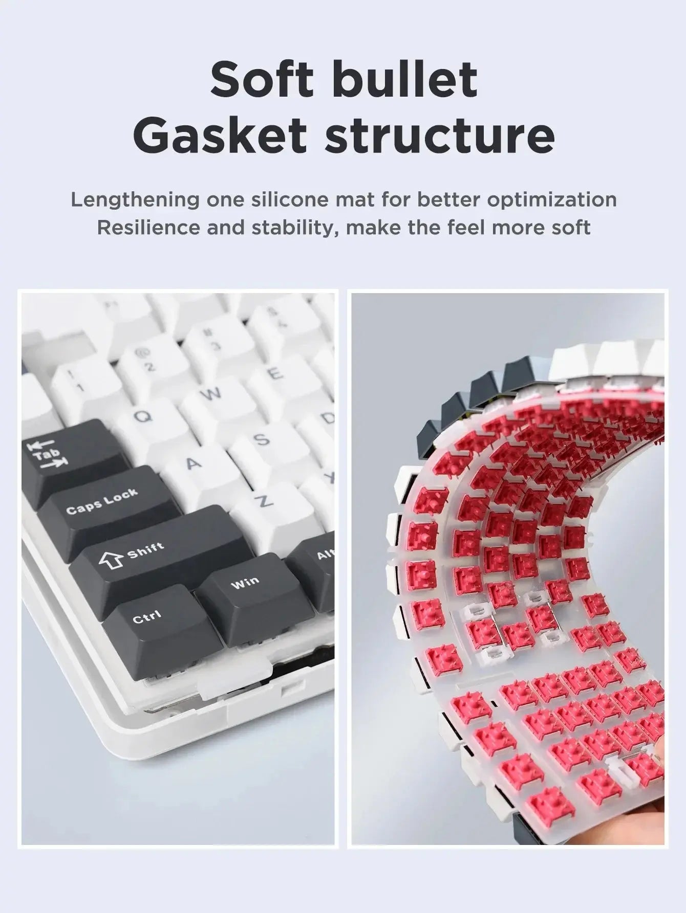 AULA F87 Pro Mechanical Keyboard 2.4g/Usb/Bluetooth Tri Mode Wireless 87 Key Rgb Pbt Gasket 5 Layer Silencing Full Key No Impact - Magic Remotes