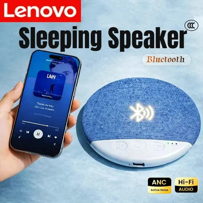 Lenovo New Sleeping Bluetooth Speaker Mini Nature Sound White Noise Soundbar Wireless MP3 Music Player Ultra Thin Timed SpeakerS Magic Remotes