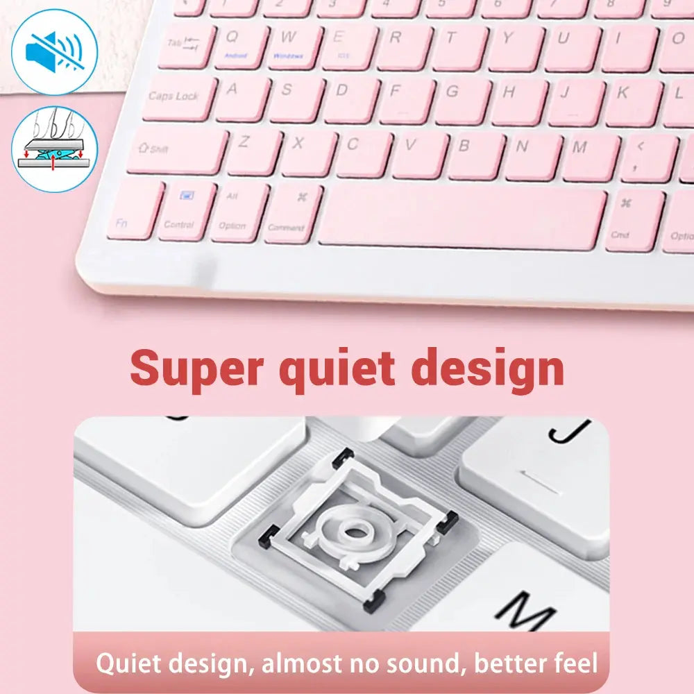 Mini Wireless Keyboard Bluetooth Keyboard For ipad Phone Tablet Portable Bluetooth Keyboard and Mouse For Samsung Xiaomi Android - Magic Remotes