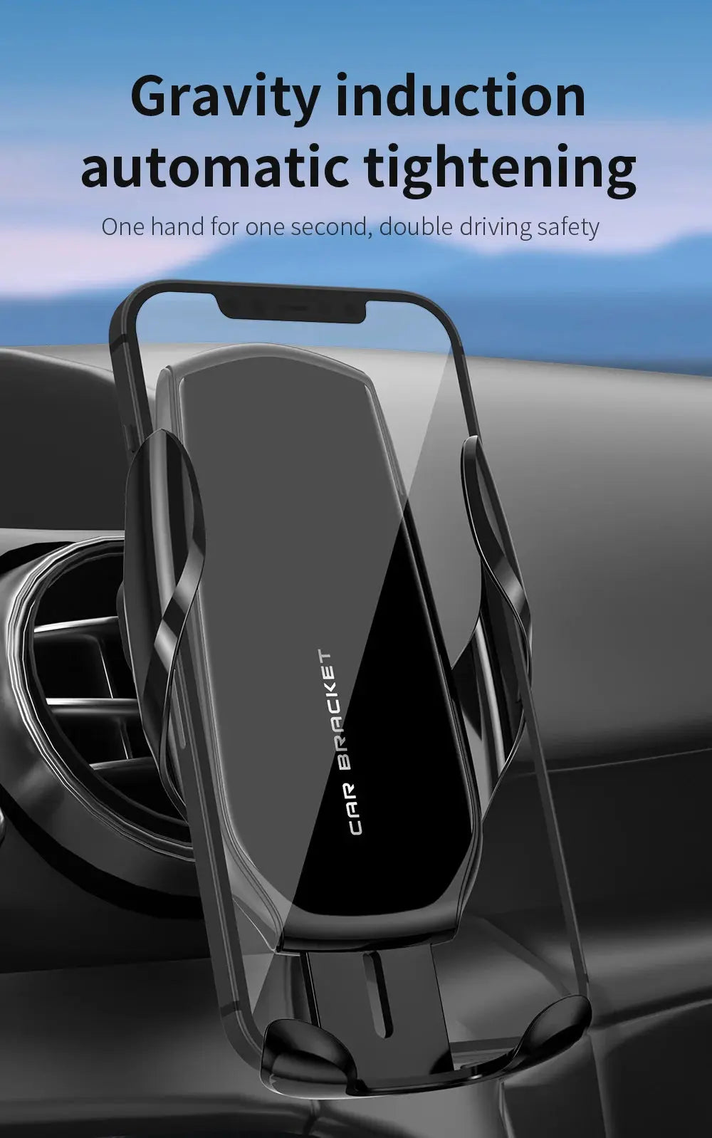 Car Phone Holder 10-Inch Screen Fixed Base For Peugeot 3008 4008 2021-2023 Wireless Charging Support Car Mobile Phone Mounts - Magic Remotes