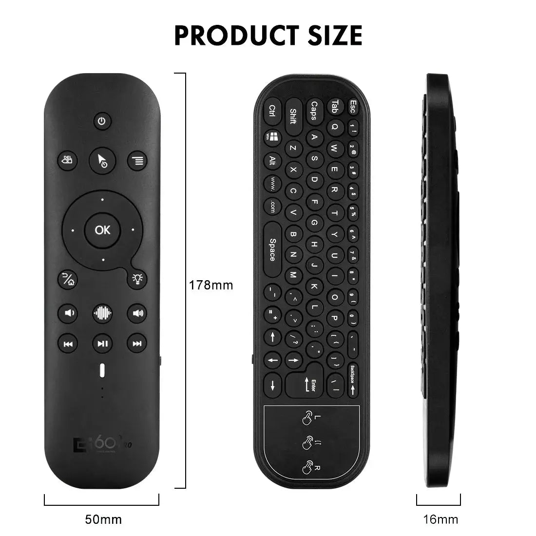 New G60S Pro BT Wireless Voice Remote Control 2.4G BT5.0 Dual Mode Air Mouse IR Learning With Backlit Light For Android TV Box Magic Remotes