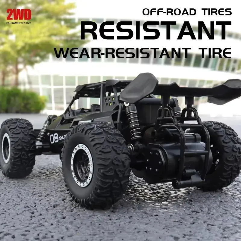 Remote Control Car RC Drift Racing 1:16 Vehicle Off Road Alloy 2.4G Radio High-Speed Trucks With LED Light Climbing Gift Kid Toy - Magic Remotes