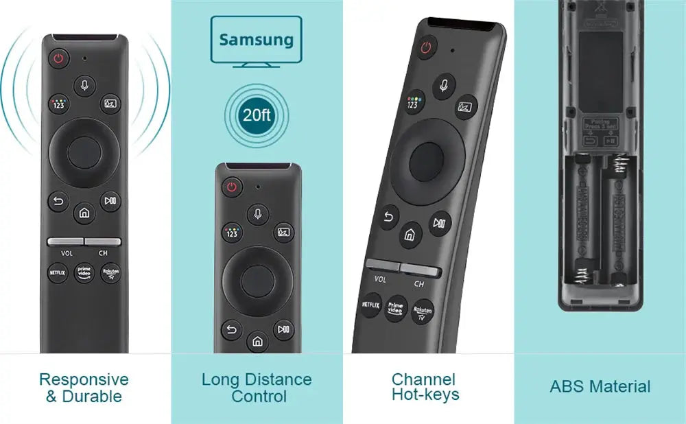 BN59-01330B 01312B Voice Remote Control for Samsung Smart TV LED QLED 4K 8K UHD HDR with Netflix, Prime Video,Rakuten TV Button Magic Remotes