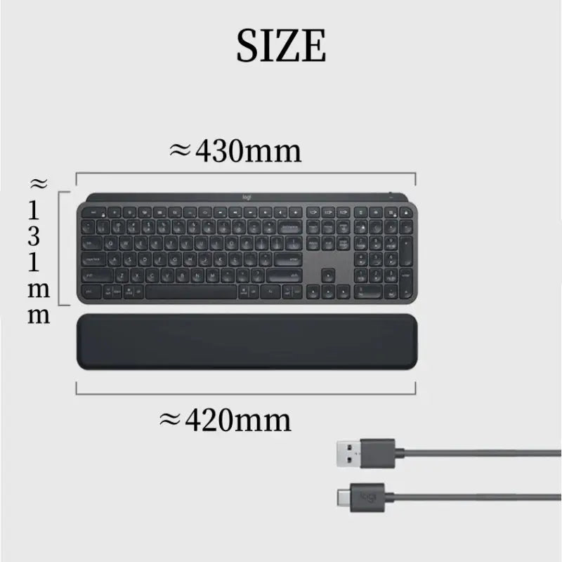 NEW Logitech MX Keys S Wireless Bluetooth Keyboard Office Multi-device Connection Backlit Bolt Ultra-thin and Portable - Magic Remotes