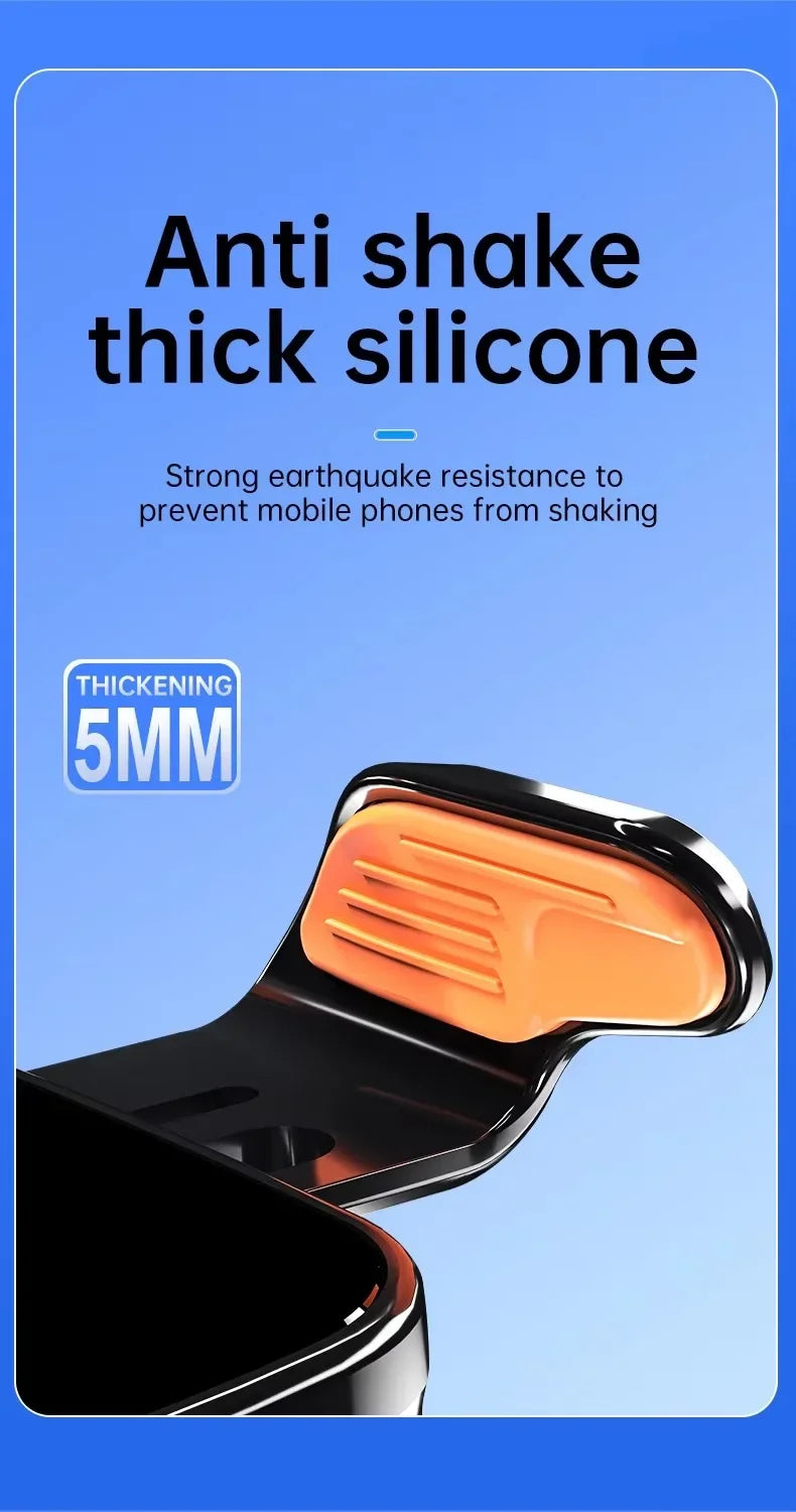 Wireless Car Charger, Fast Charging Manual Clamping Air Vent Car Phone Holder for Samsung Android Phones and iPhone 16 15 14 13 - Magic Remotes