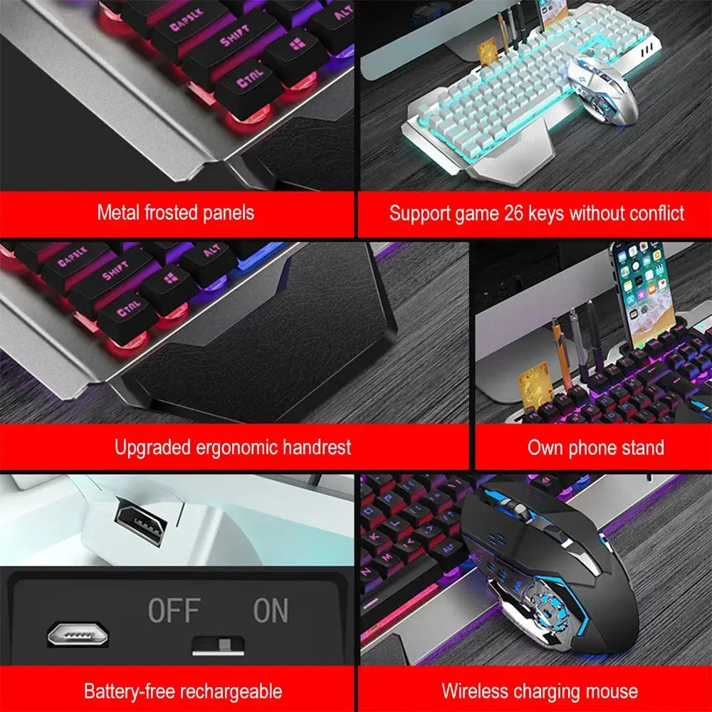 K680 Rechargeable 2.4G wireless keyboard and mouse suite Gaming computer Office esports Magic Remotes
