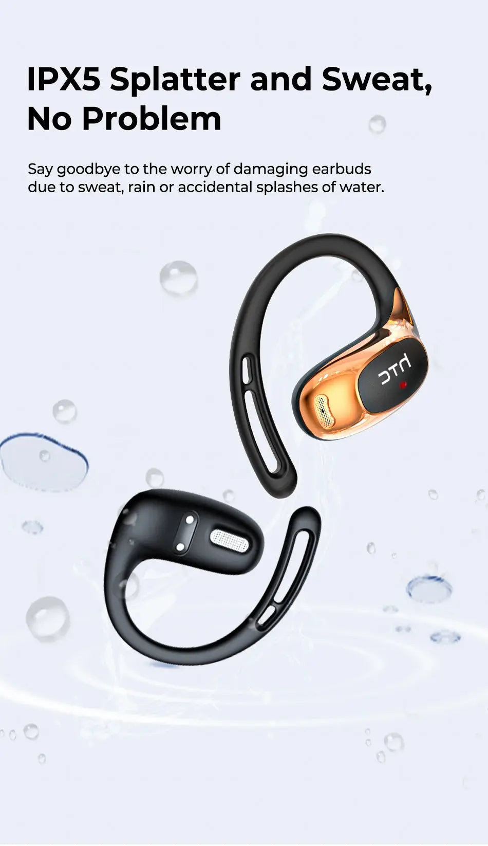 Bluetooth Auricles HTC NE35 2026 AI Real-Time Language Translator Earbuds 134 Languages BT6.0 IPX5 90H Battery Wireless Headset Magic Remotes