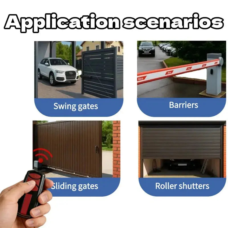 Compatible with LiftMaster 3-Button 433MHz Keychain Transmitter Garage Door Remote Control Universal Security+ 2.0 Opener Remote Magic Remotes