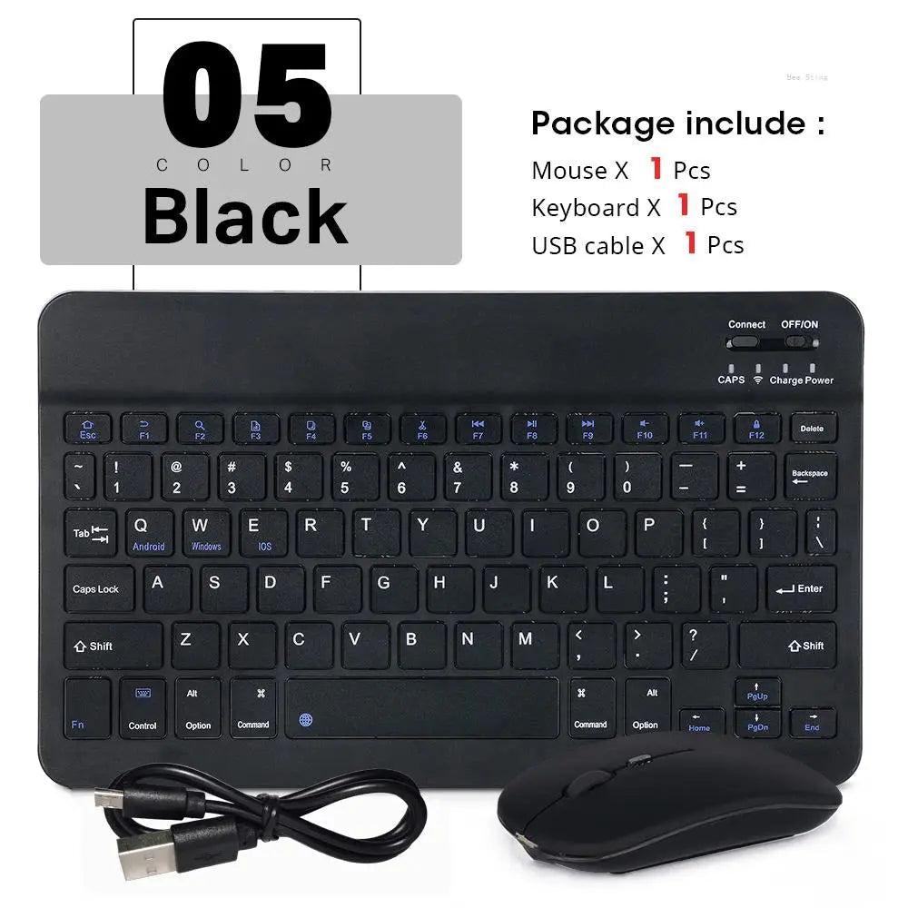 Mini Wireless Keyboard Bluetooth Keyboard For ipad Phone Tablet Portable Bluetooth Keyboard and Mouse For Samsung Xiaomi Android - Magic Remotes