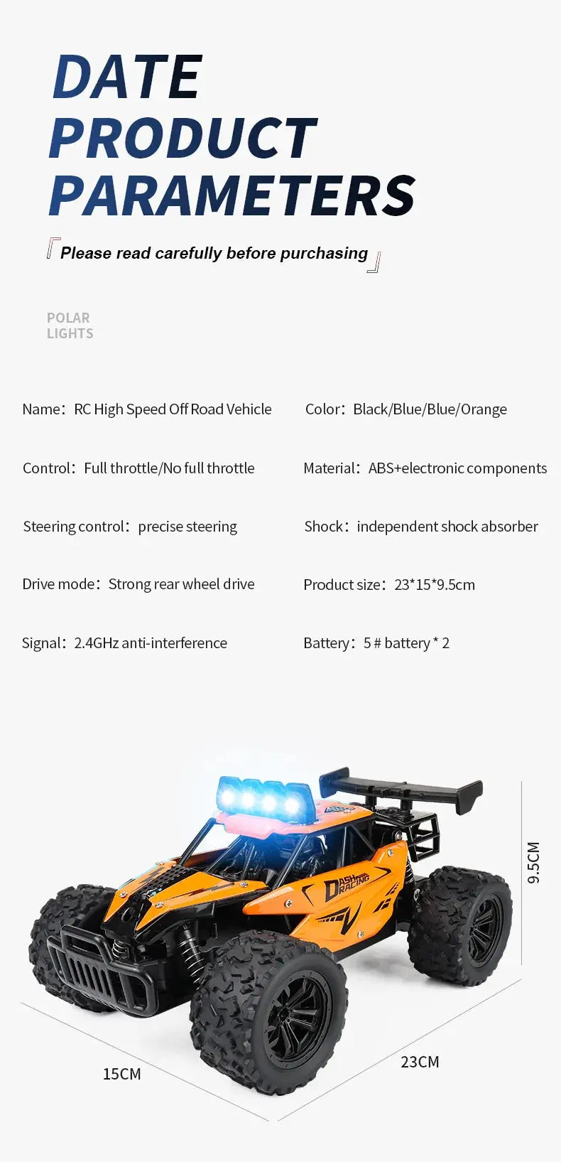 Remote Control Car RC Drift Racing 1:16 Vehicle Off Road Alloy 2.4G Radio High-Speed Trucks With LED Light Climbing Gift Kid Toy - Magic Remotes
