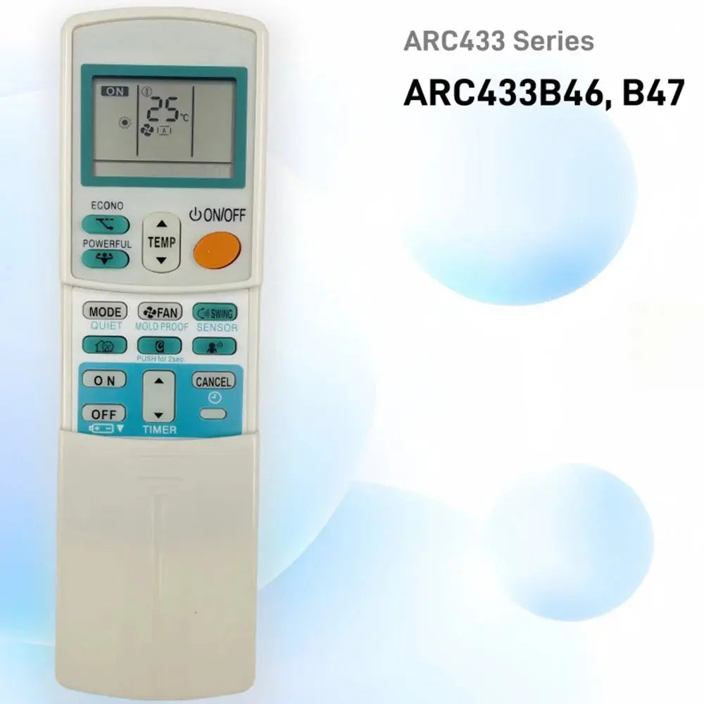 Daikin Air Conditioner Remote Control Replacement | Compatible with ARC433B46, ARC433B47 - Magic Remotes