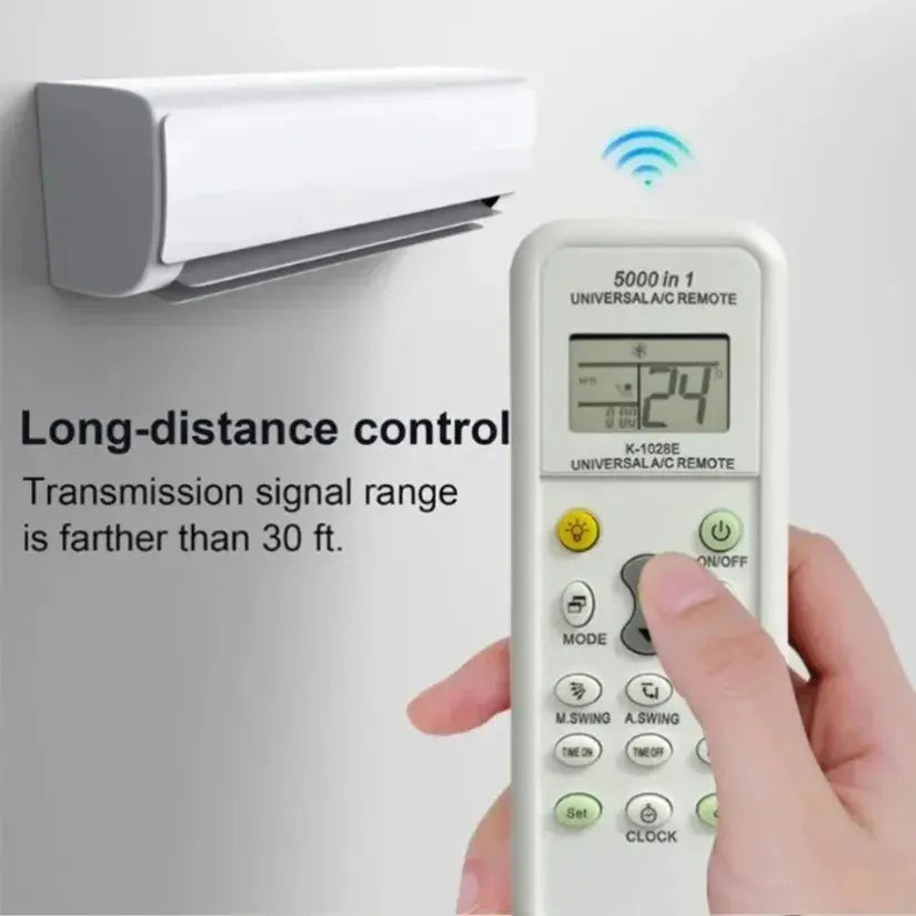 5000-in-1 Universal Air Conditioner Remote Control for LG, Gree, Midea, Toshiba, Haier, Daikin, Hitachi, Sharp, Panasonic, Samsung, Sanyo - Magic Remotes