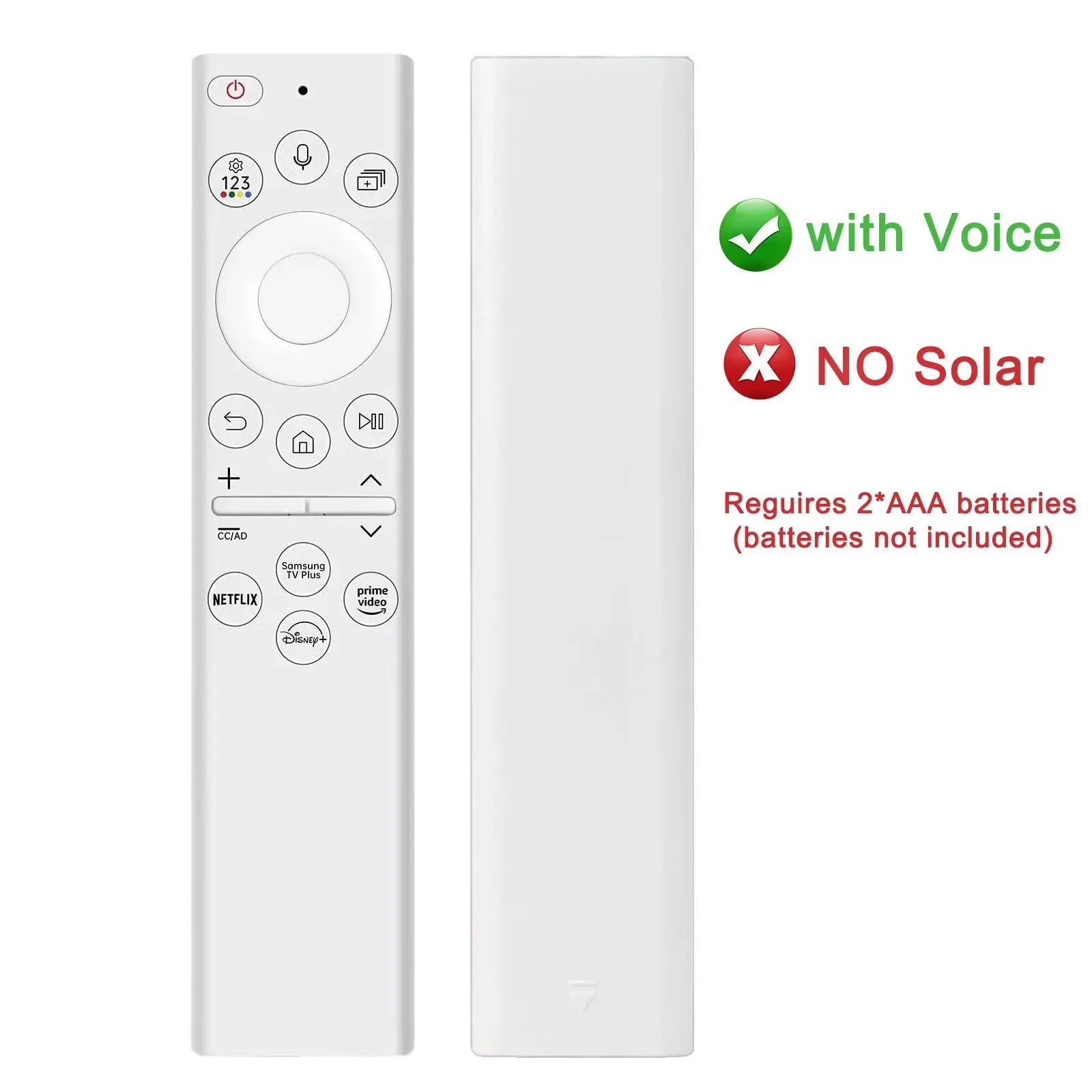 BN59-01391A Solar Voice Remote for Samsung TV Remotes Replacement with Bluetooth Rechargeable Solar Cell Fit for Samsung Remote Magic Remotes