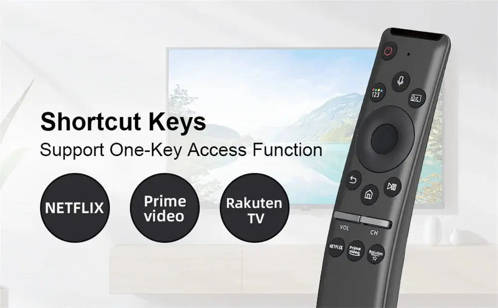 BN59-01330B 01312B Voice Remote Control for Samsung Smart TV LED QLED 4K 8K UHD HDR with Netflix, Prime Video,Rakuten TV Button Magic Remotes