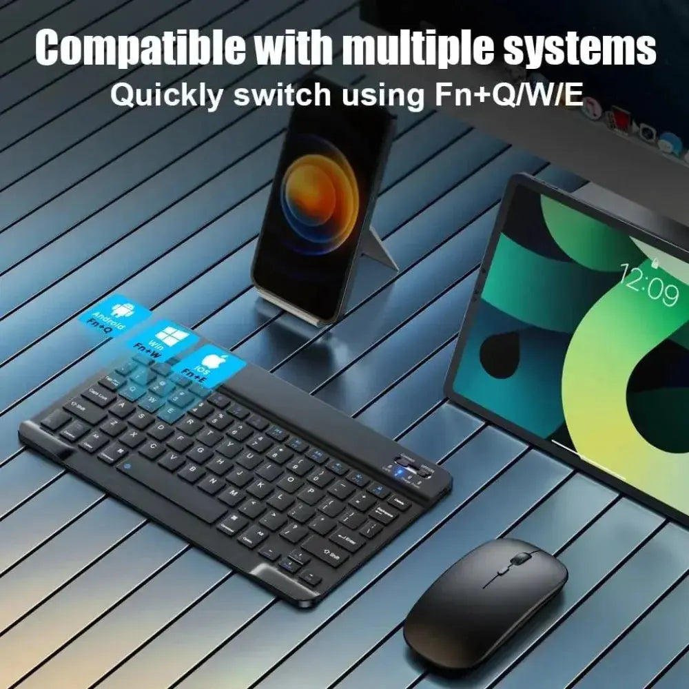 Bluetooth Keyboard for iPad 10th Generation iPad Pro 13 12 11 10 9 8 7 Inch iPad Air 13 11th iPad Mini Samsung Xiaomi Tablets - Magic Remotes