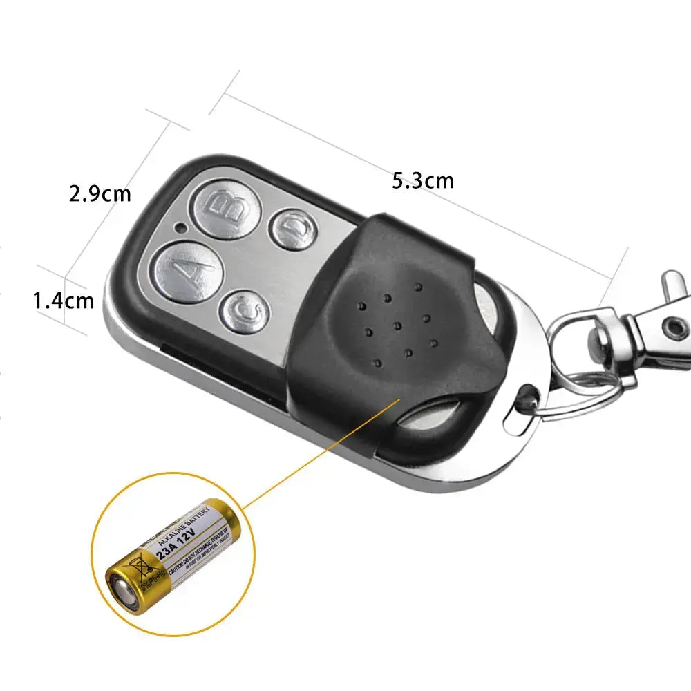 433MHz 4Button ABCD/Lock Unlock Remote Control Metal Push Button Transmitter Universal 4 Buttons Garage Door Opener Remote Magic Remotes