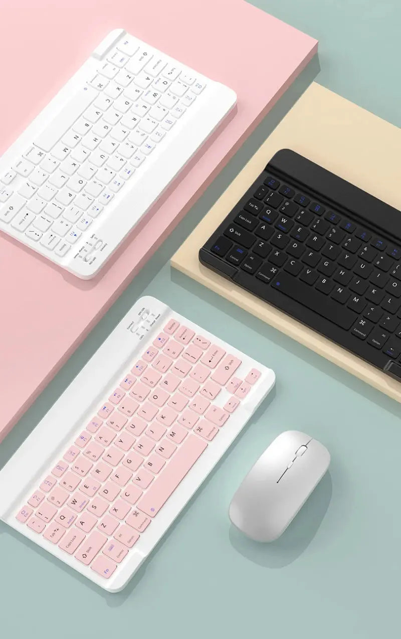 10 inch Magnetic Tablet Keyboard for iPad 2024 10.9 11 10.2 Bluetooth Rechargeable Keyboards for Xiaomi 6 Huawei Matepad 11.5 - Magic Remotes