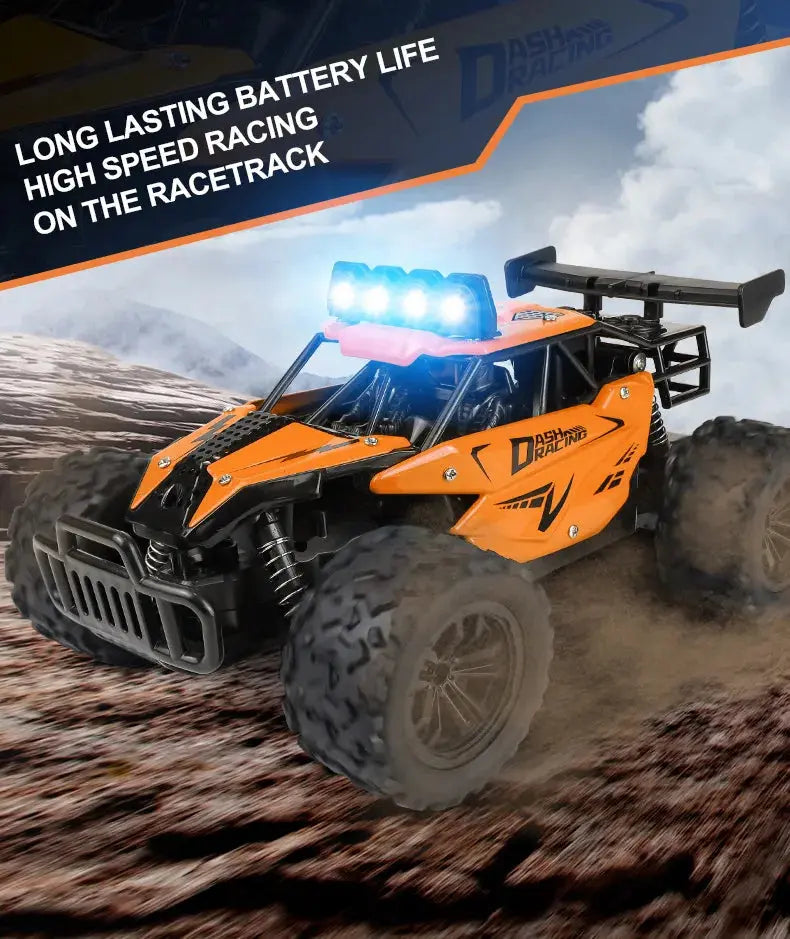 Remote Control Car RC Drift Racing 1:16 Vehicle Off Road Alloy 2.4G Radio High-Speed Trucks With LED Light Climbing Gift Kid Toy - Magic Remotes
